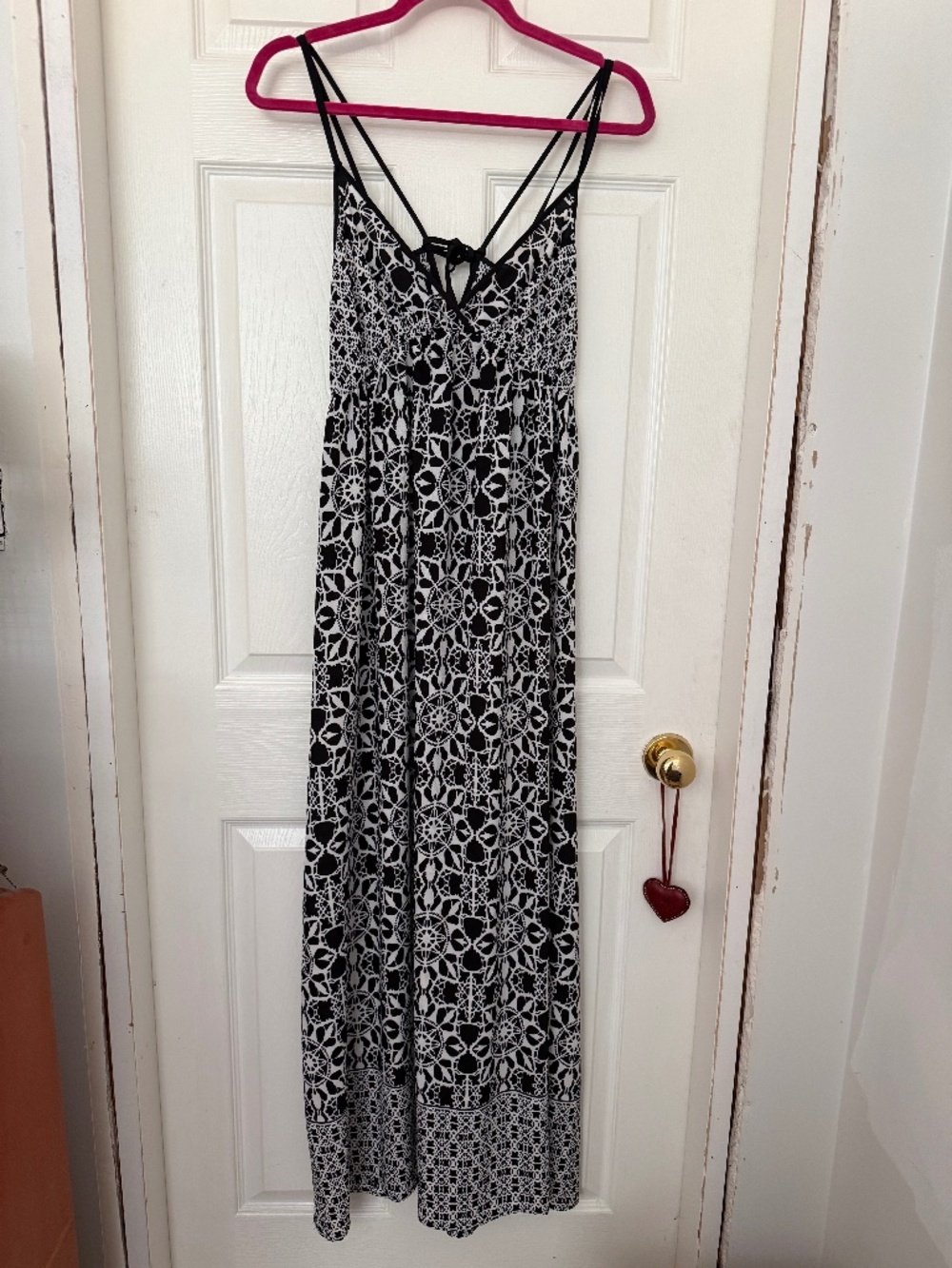 Dex Flowy B&W Maxi Dress